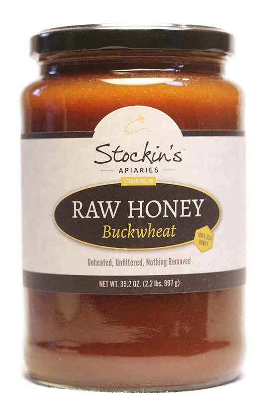 Raw Buckwheat Honey, Unheated and Unfiltered