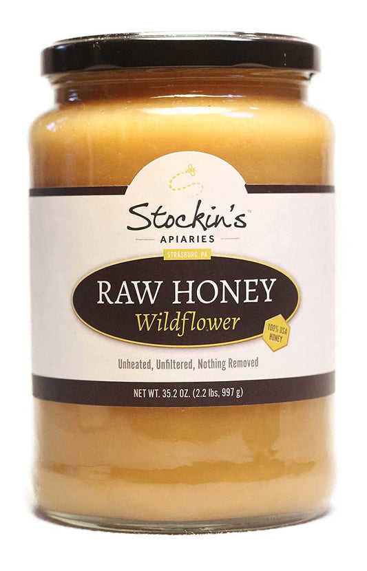 Raw Wildflower Honey, Unheated and Unfiltered