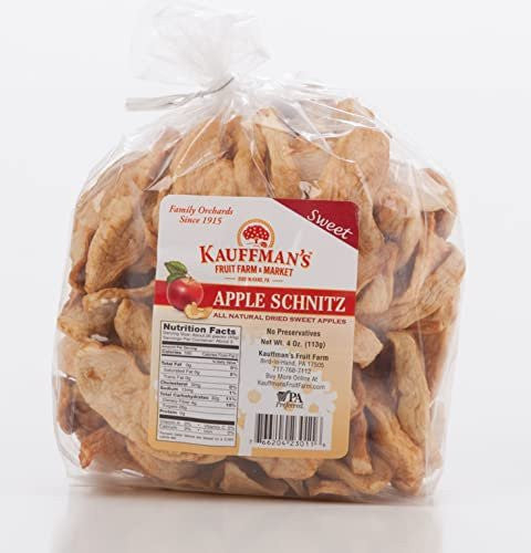 Homemade Dried Apple Schnitz, Dehydrated Apple Slices