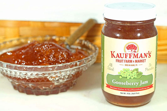 All-Natural Gooseberry Jam, No Preservatives, 9 oz. Jar