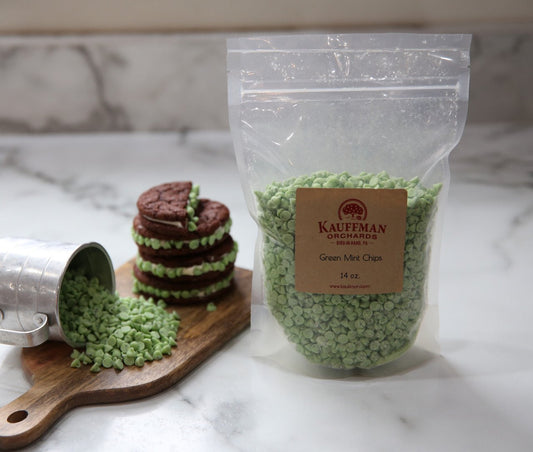 Mint Baking Chips, Green Cookie Bits