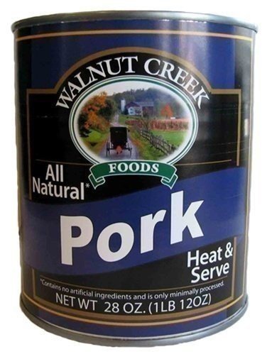 AmishTastes Walnut Creek Canned Pork Chunks, All Natural, Heat & Serve, 28 Oz.