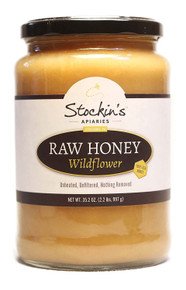Raw Wildflower Honey, Unheated and Unfiltered