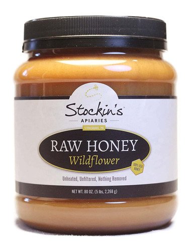 Raw Wildflower Honey, Unheated and Unfiltered
