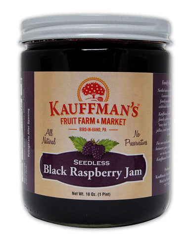 Seedless Black Raspberry Jam, All Natural, No Preservatives