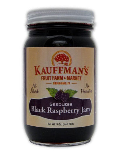 Seedless Black Raspberry Jam, All Natural, No Preservatives