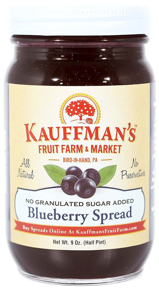 Blueberry Jam Spread, No Granulated Sugar Added, All Natural