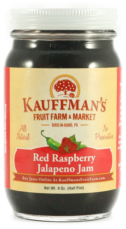 Red Raspberry Jalapeno Jam, All Natural, No Preservatives