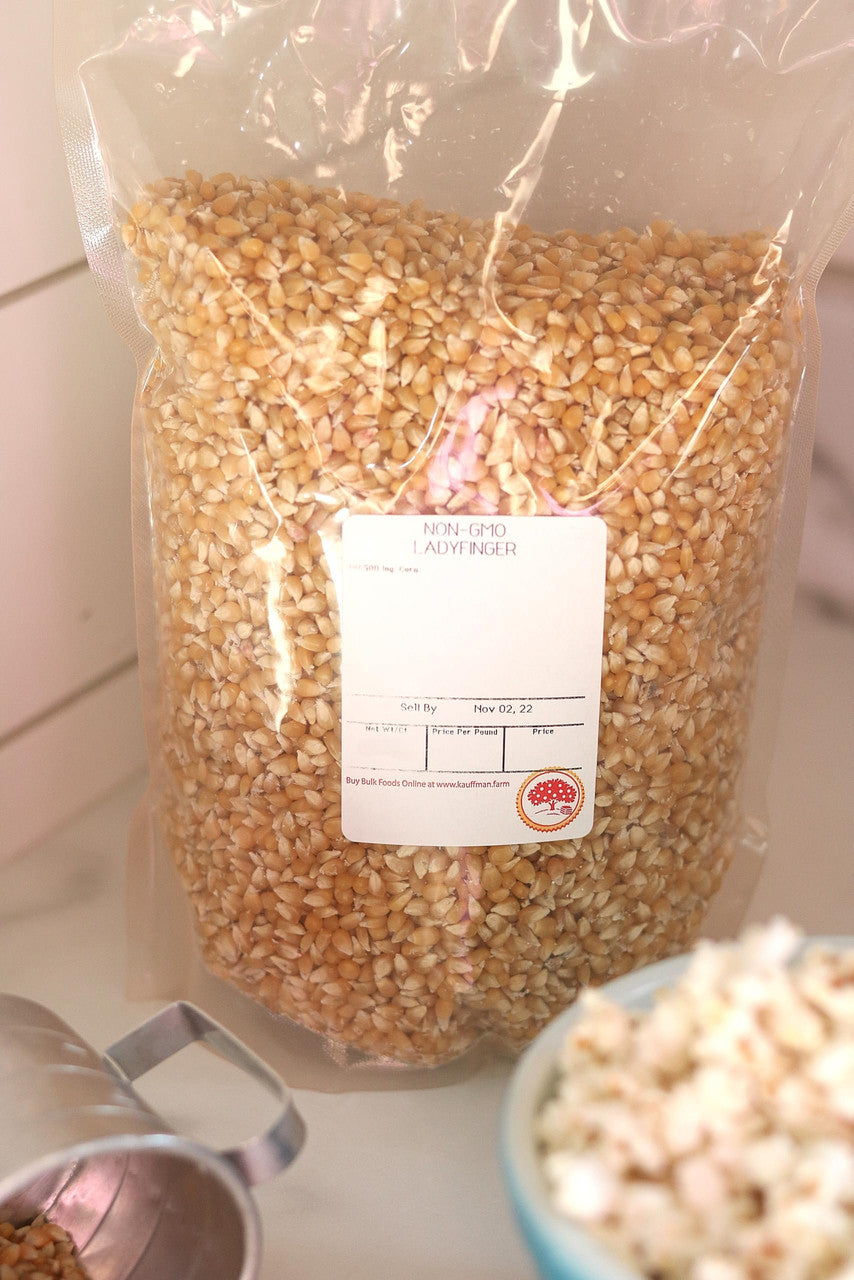 Ladyfinger Popcorn Kernels in Bulk