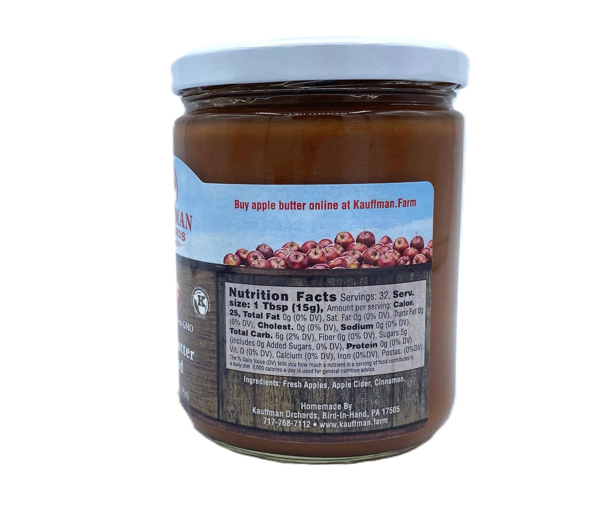 Apple Butter Variety Pack, Original & No Sugar Added, 17 oz Jars