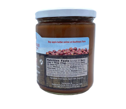 Apple Butter Variety Pack, Original & No Sugar Added, 17 oz Jars