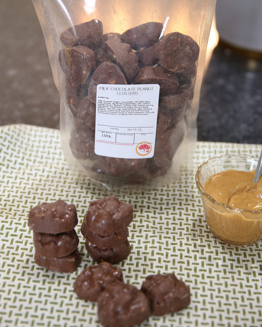 Kauffman Orchards Milk Chocolate Covered Peanut Clusters Candy, 24 Oz.