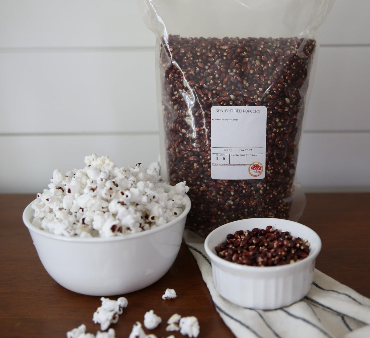 Red Popcorn Kernels in Bulk