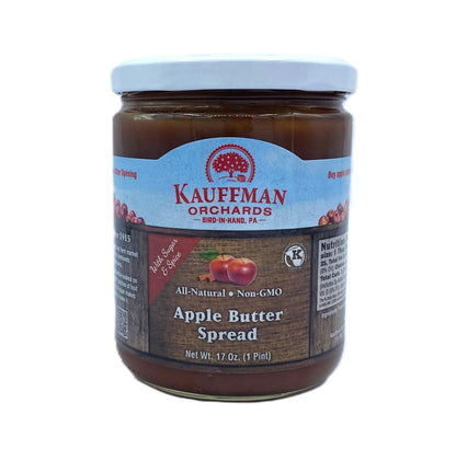 Apple Butter Variety Pack, Original & No Sugar Added, 17 oz Jars