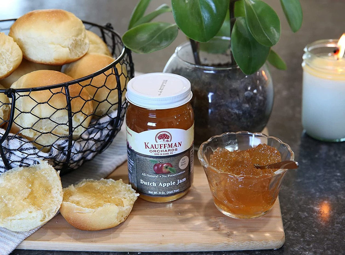Dutch Apple Jam, All Natural, No Preservatives, 9 oz. Jar