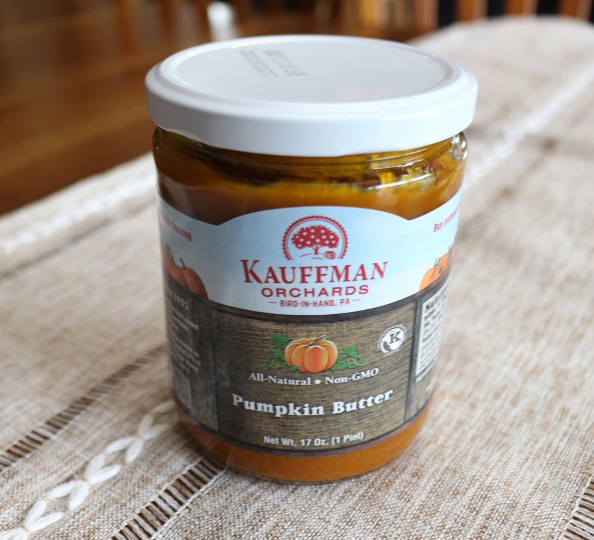Pumpkin Butter Spread, With Sugar and Spice, 17 Oz. Jar