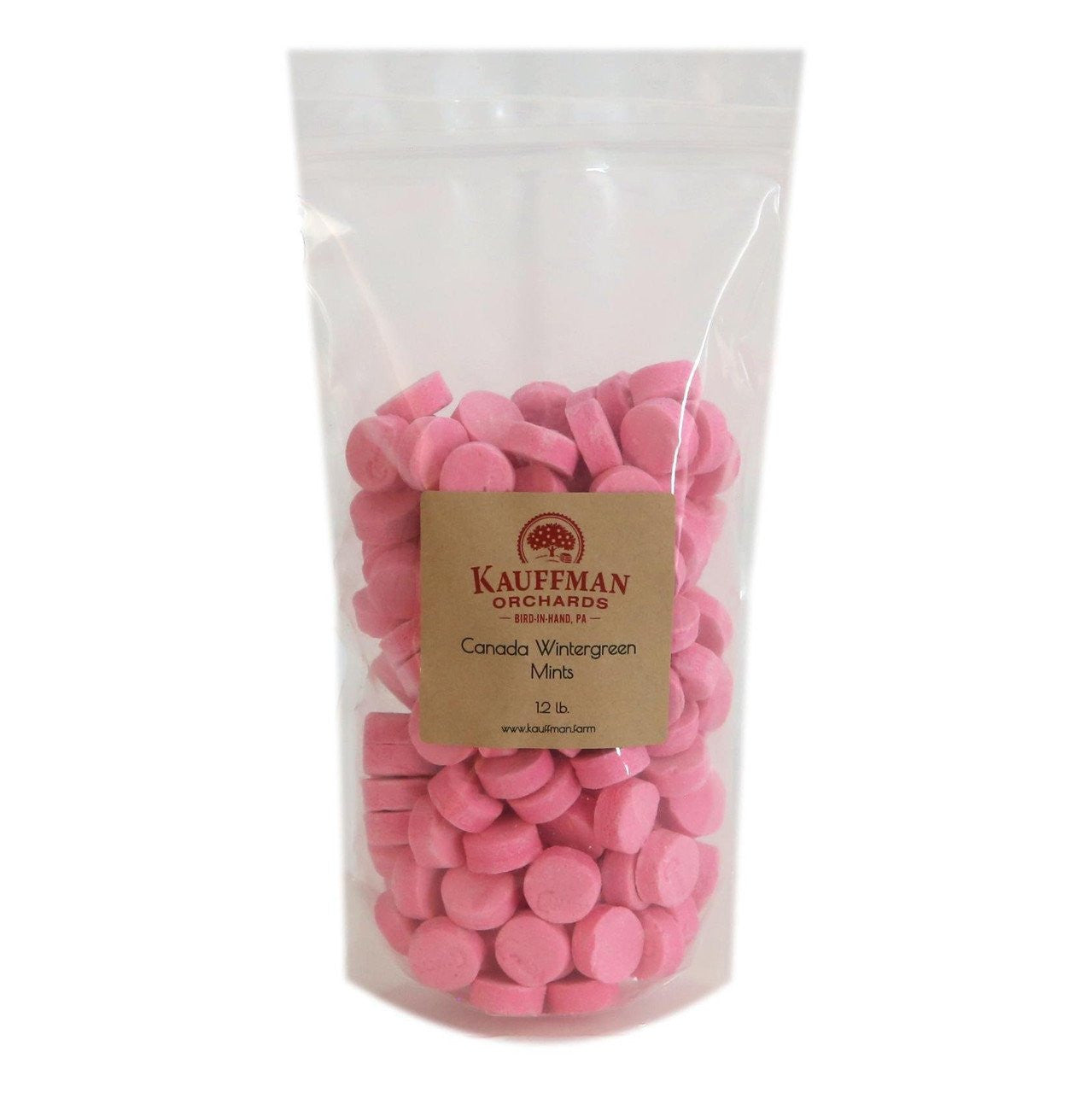 Pink Canada Wintergreen Mint Candy | Kauffman Orchards