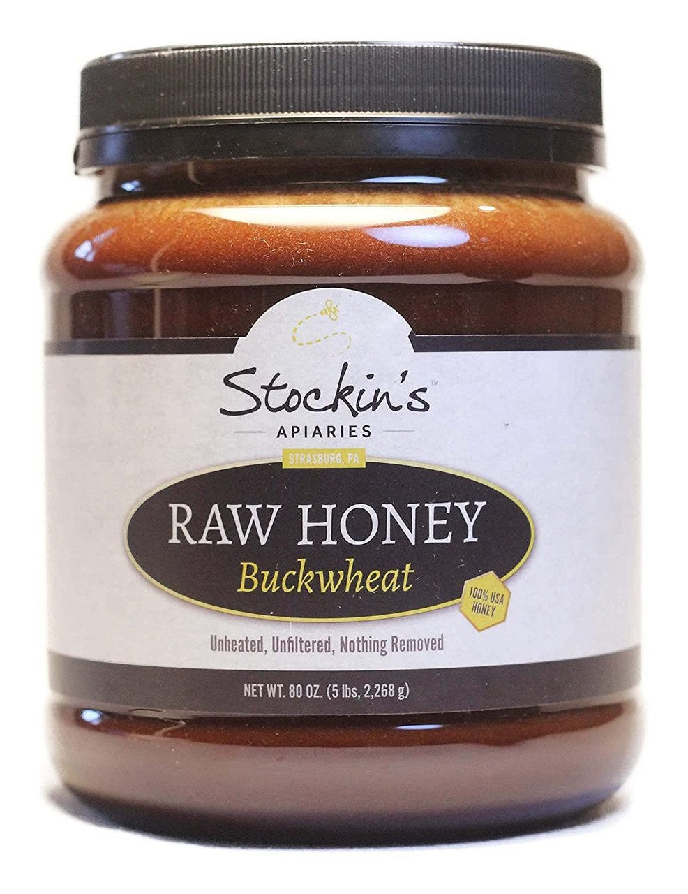 Raw Buckwheat Honey, Unheated and Unfiltered