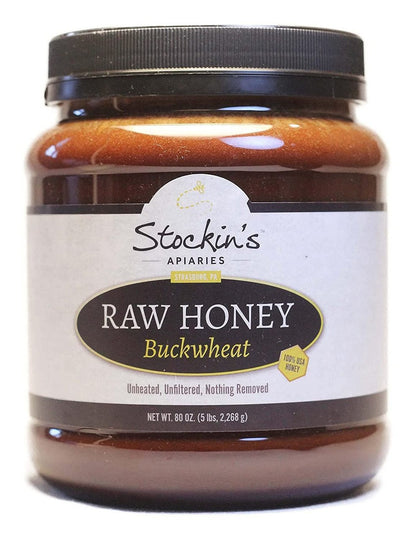 Raw Buckwheat Honey, Unheated and Unfiltered