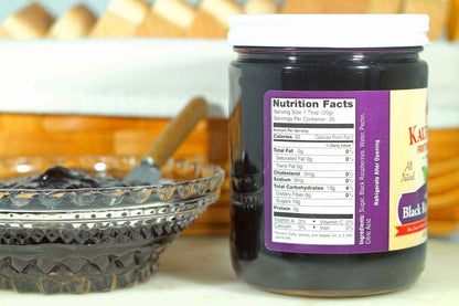 Seedless Black Raspberry Jam, All Natural, No Preservatives