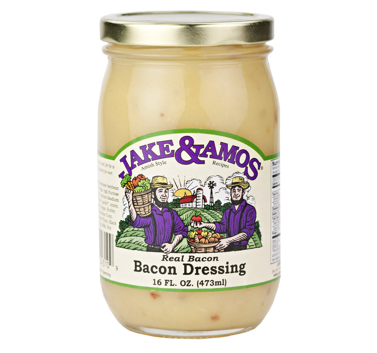 Jake & Amos Homemade Bacon Dressing, 16 oz. Jar