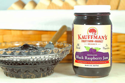 Seedless Black Raspberry Jam, All Natural, No Preservatives