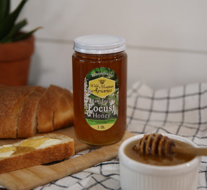 Pennsylvania Locust Honey by Welsh Mountain Apiaries, Raw and Unfiltered, Wild Forage Honey