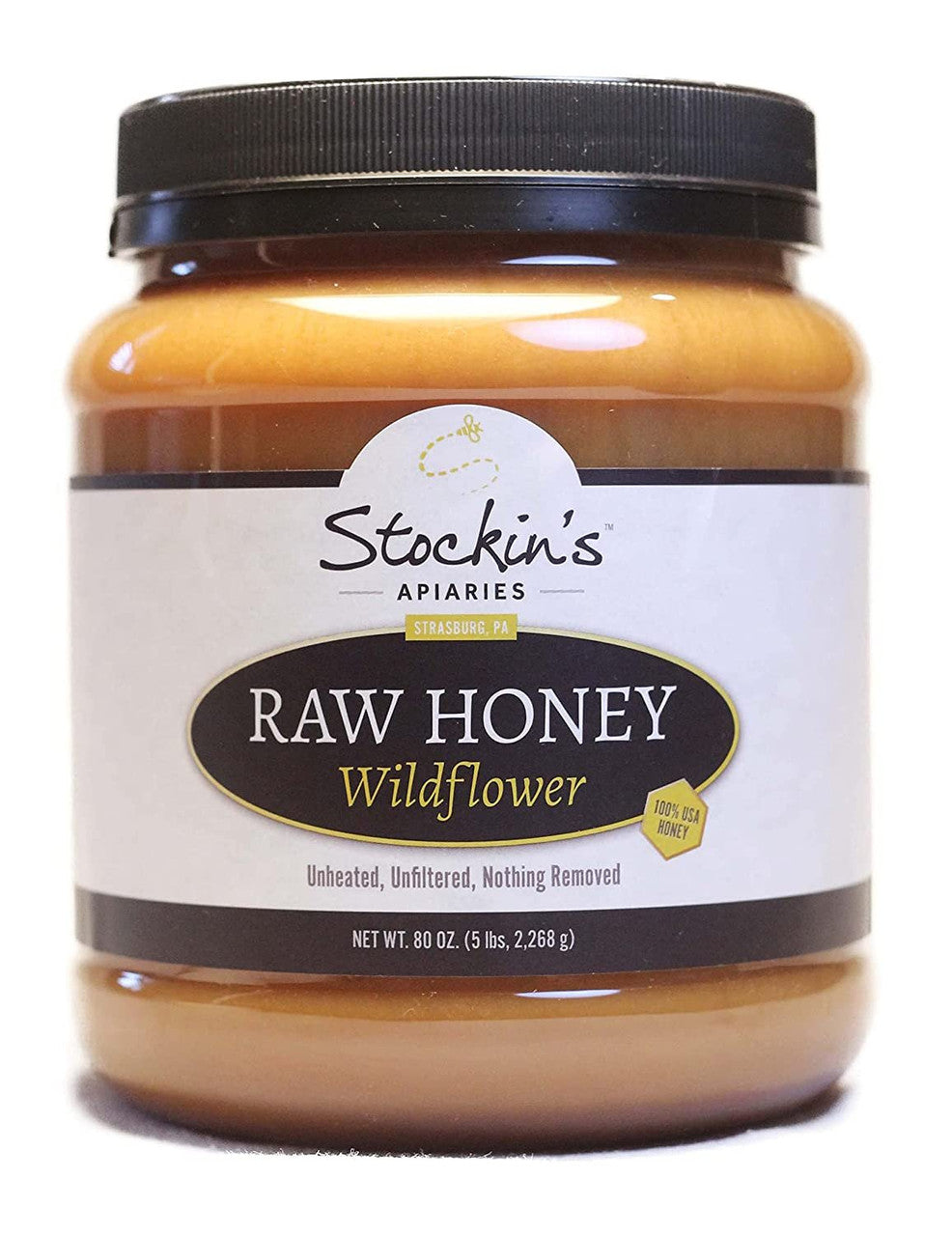 Raw Wildflower Honey, Unheated and Unfiltered