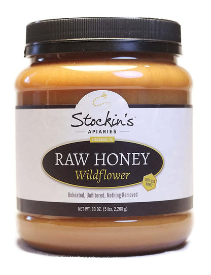Raw Wildflower Honey, Unheated and Unfiltered