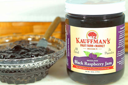 Seedless Black Raspberry Jam, All Natural, No Preservatives