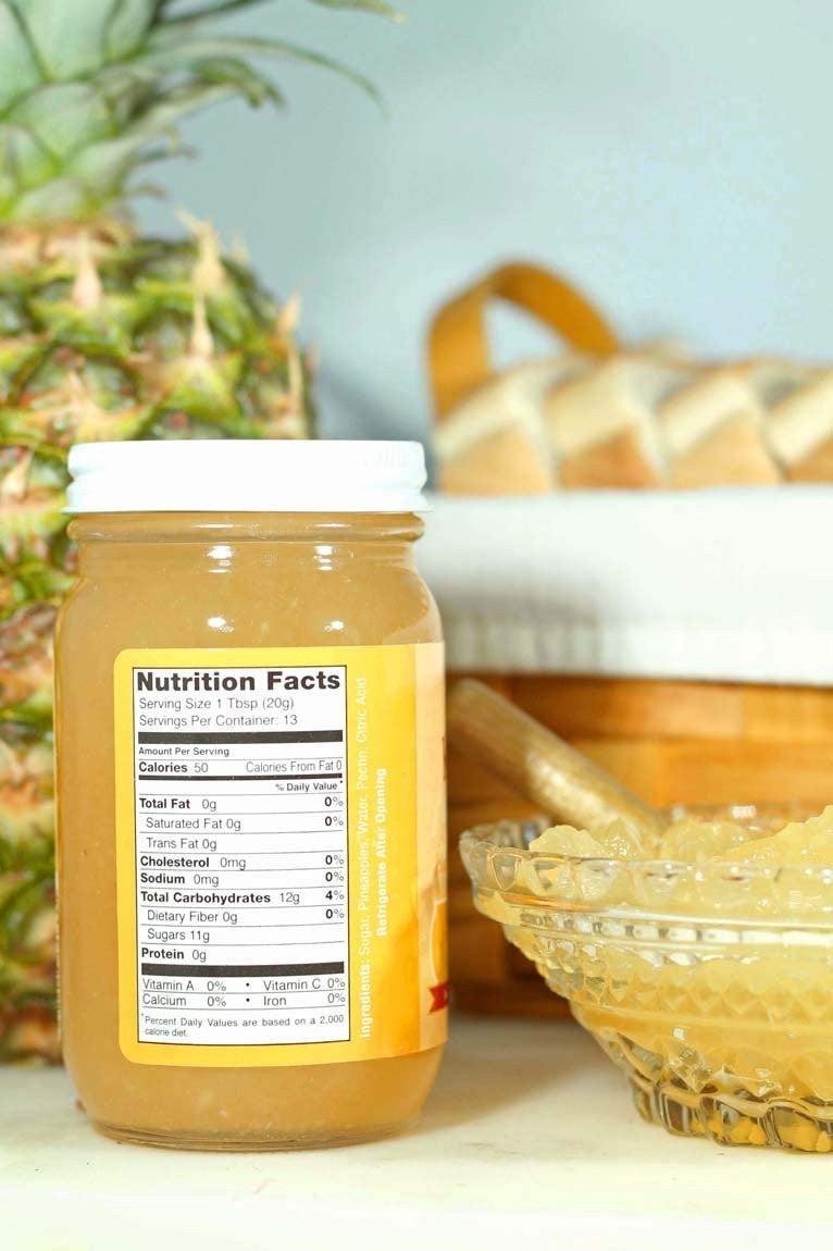 All-Natural Pineapple Jam, 9 Oz. Jar