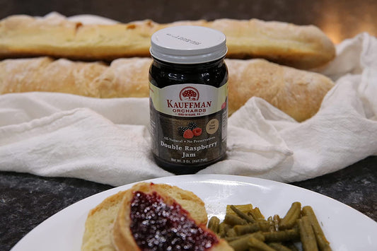 Double Raspberry Jam, All Natural, No Preservatives, 9 oz. Jar