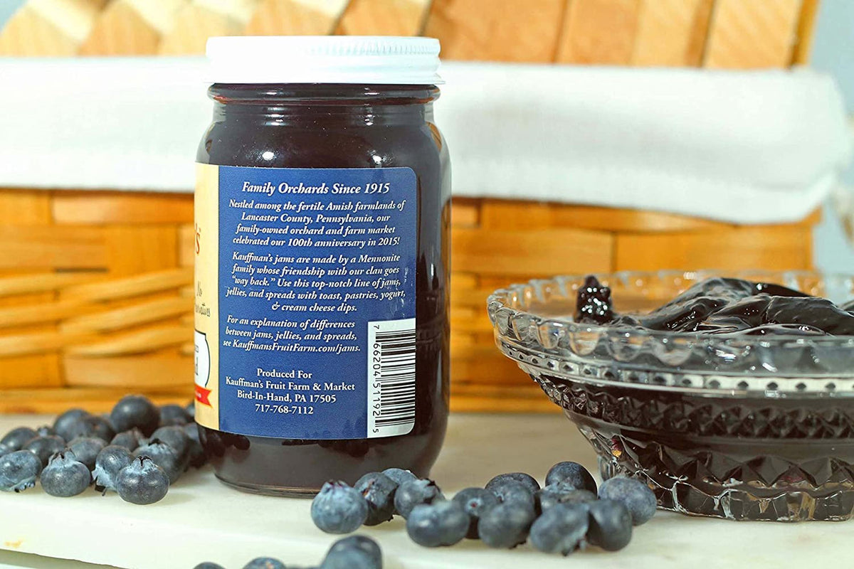 Blueberry Jam Spread, No Granulated Sugar Added, All Natural