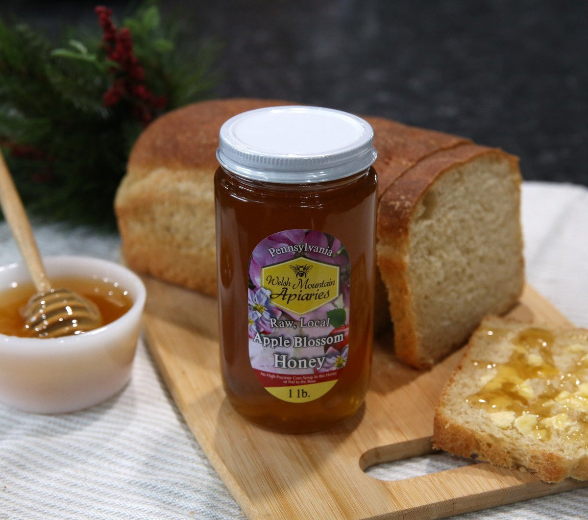 Pennsylvania Apple Blossom Honey by Welsh Mountain Apiaries, Raw and Unfiltered