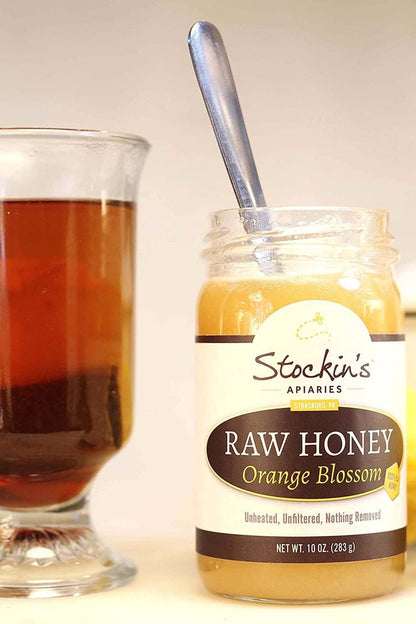 Raw Orange Blossom Honey, Unheated and Unfiltered
