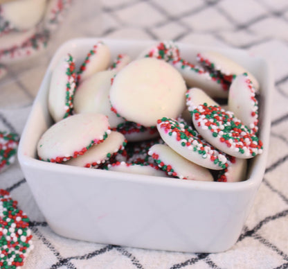 White Chocolate Nonpareils Christmas Candy