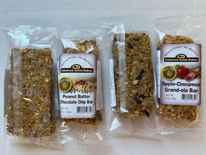 AmishTastes Homemade, Lightly Sweetened, Soft & Chewy Chocolate Chip Granola Bars by Schlabach, 2.8 Oz.