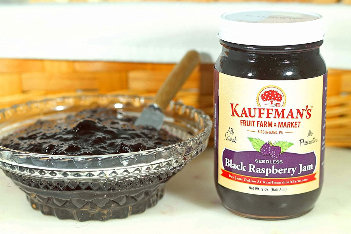 Seedless Black Raspberry Jam, All Natural, No Preservatives