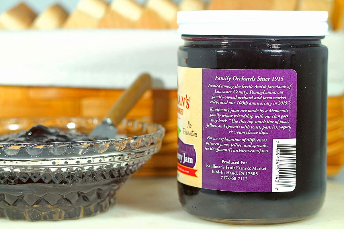 Seedless Black Raspberry Jam, All Natural, No Preservatives
