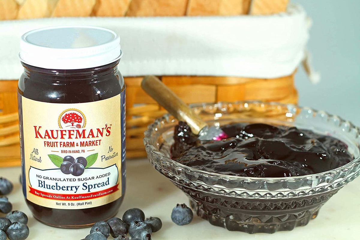 Blueberry Jam Spread, No Granulated Sugar Added, All Natural
