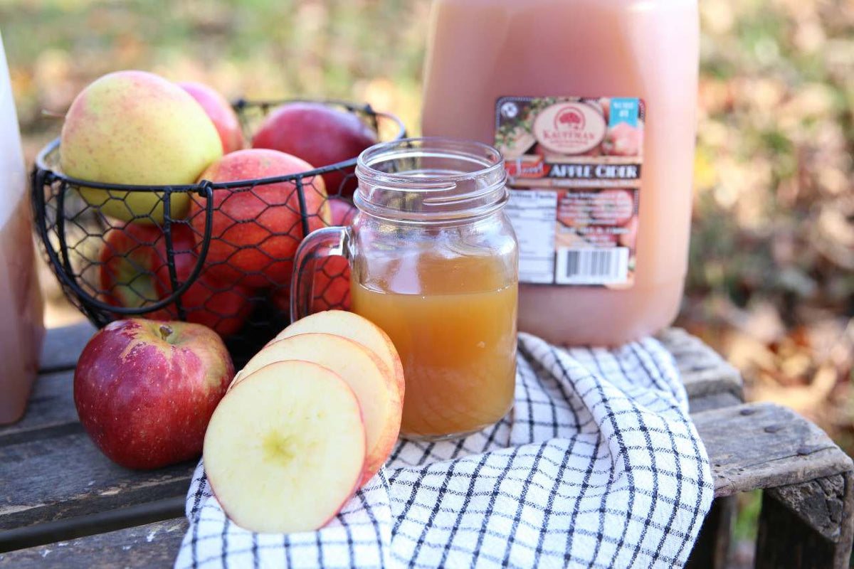 Homemade, Fresh-Pressed Apple Cider