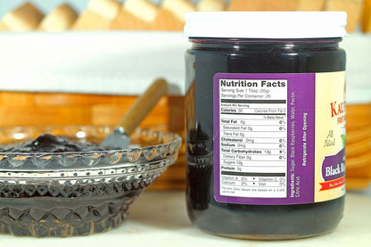 Seedless Black Raspberry Jam, All Natural, No Preservatives