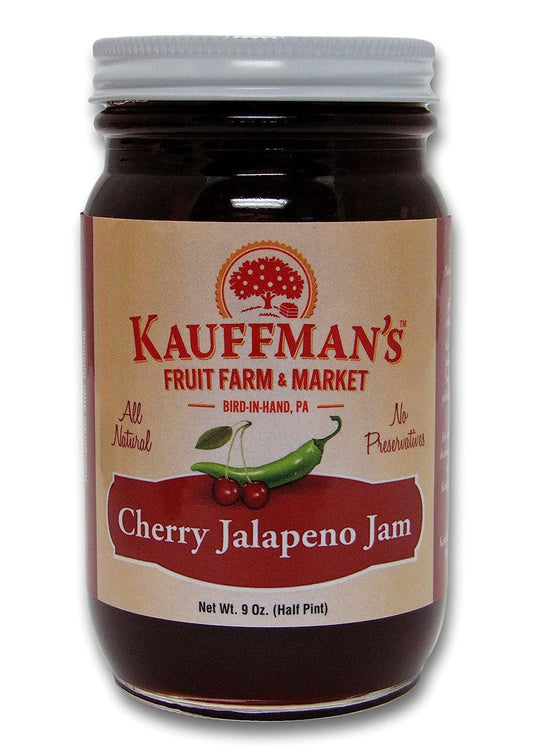 Cherry Jalapeno Jam, All Natural, No Preservatives, 9 Oz.