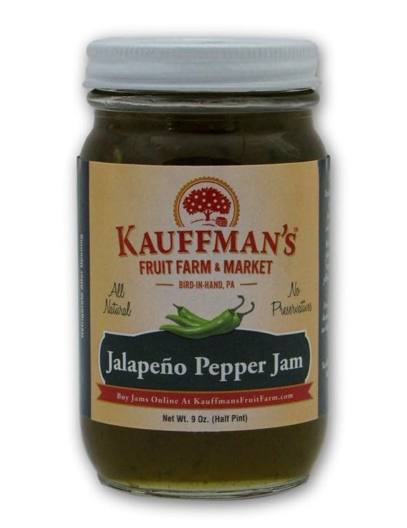 Jalapeno Pepper Jam, All Natural, No Preservatives, 9 Oz.