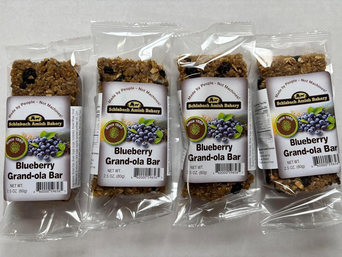 AmishTastes Homemade, Lightly Sweetened, Soft & Chewy Chocolate Chip Granola Bars by Schlabach, 2.8 Oz.
