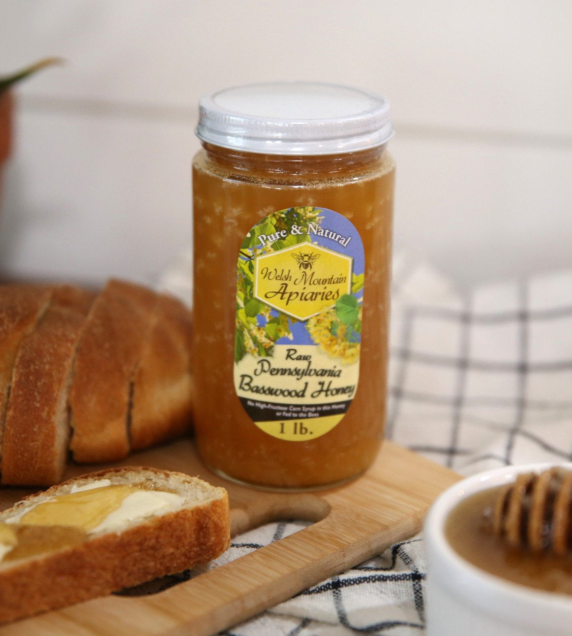 Pennsylvania Basswood Honey by Welsh Mountain Apiaries, Raw and Unfiltered