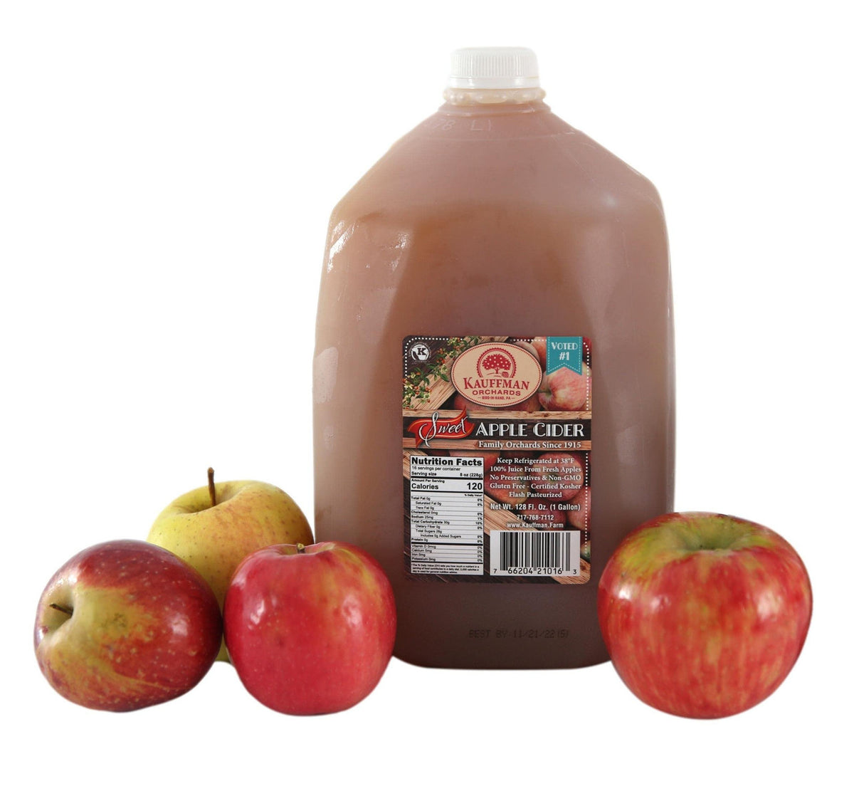 Award-Winning Homemade Fresh-Pressed Apple Cider, Frozen for Shipping