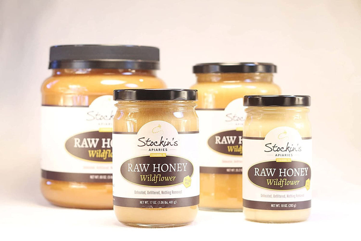 Raw Wildflower Honey, Unheated and Unfiltered