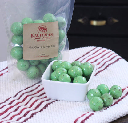 Green Mint Chocolate Malt Balls