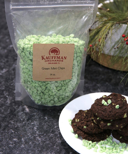 Mint Baking Chips, Green Cookie Bits